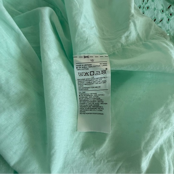 Janie & Jack Eyelet Flutter Sleeve Dress Size 10 EUC - Picture 7 of 7